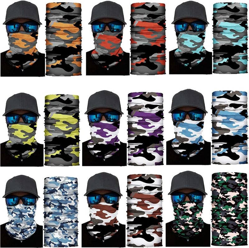 SIDAZON Neck Gaiter Mask,UV Protection Bandana Gator Face Cover Covering Mask,Tube Scarf,Neck Warmer Balaclava,Headband - Image 2